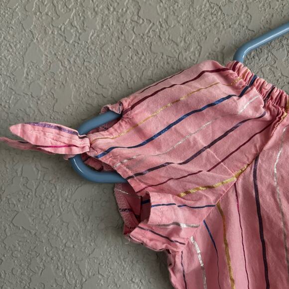 Oshkosh 3t Girls Summer Romper Outfit Pink Striped - Picture 8 of 8